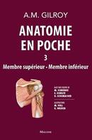 3, anatomie en poche vol 3, VOLUME 3 : MEMBRE SUPERIEUR - MEMBRE INFERIEUR