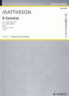 8 Sonatas, No. 7 - 10. op. 1. 3 treble recorders. Partition d'exécution.