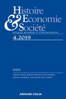 Histoire, Économie & Société (4/2019) Varia, Varia
