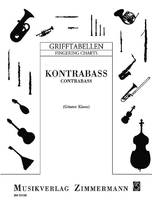 Fingering Chart for Contrabass, incl. text and photos. double bass.