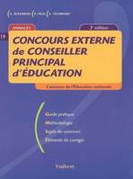 Concours externe de conseiller principal d'éducation, annales