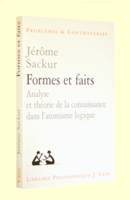 Formes et faits, Analyse et théorie de la connaissance dans l'atomisme logique