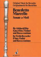 Two Sonatas, No. 10 A minor. op. 2. treble recorder (violin, flute) and basso continuo; cello/viola da gamba ad libitum.