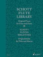 Schott Flute Library, Original Pieces. flute and piano, basso ad libitum. Partition et partie.