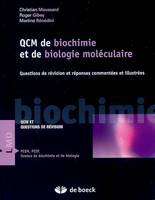 Qcm de biochimie et biologie moléculaire, questions de révision et réponses commentées et illustrées