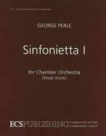 Sinfonietta No. 1, for orchestra. chamber orchestra. Partition.