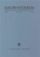 Haydn-Studien Bd.7 Heft 3/4, Haydn Studies Vol.7 No. 3/4