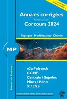 Annales des Concours 2024 – MP Physique, Modélisation et Chimie, concours e3a CCINP Mines Centrale Polytechnique