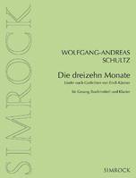 Die dreizehn Monate, Lieder nach Gedichten von Erich Ka¨stner. voice (high/medium) and piano. aiguë/moyenne.