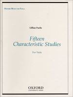 Fifteen Characteristic Studies for Viola, Paperback