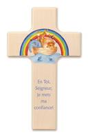 CROIX ENFANT BAPTÊME BOIS EN TOI SEIGNEUR