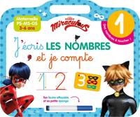 Ardoise Miraculous J'écris les nombres et je compte (3-6 ans)