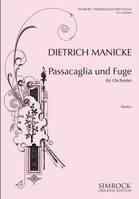 Passacaglia and Fugue, orchestra. Partition d'étude.