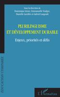 Plurilinguisme et développement durable, Enjeux, priorités et défis