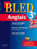 Cahier Bled - Anglais 3ème - 14-15 ans