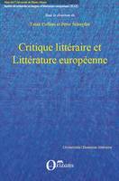 Critique littéraire et Littérature européenne