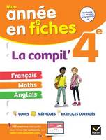 La Compil' 4e  : français, maths et anglais, fiches de révision & exercices dans toutes les matières