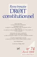 Revue française de droit constitutionnel 2008...