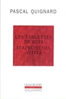 Les tablettes de buis d'Apronenia Avitia