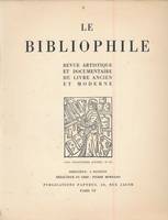 Le bibliophile. Revue artistique et documentaire du livre ancien et moderne. N°3 de 1933