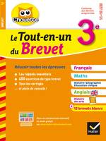 Le Tout-en-un du brevet 3e, français, maths, histoire-géo, anglais et histoire des arts