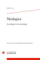 Neologica, La néologie en terminologie