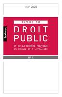 Revue du droit public et de la science politique en France et à l'étranger N°4-2020