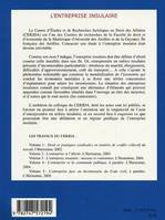 L'entreprise insulaire, Moyens et contraintes - TRAVAUX DU CERJDA - VOLUME 3