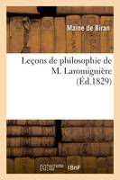 Leçons de philosophie de M. Laromiguière