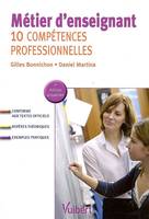 Métier d'enseignant, 10 compétences professionnelles