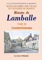 Tome III, Histoire de Lamballe