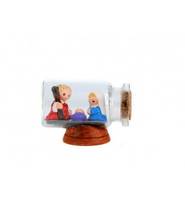 MINI CRECHE BOUTEILLE TERRE EMAILLEE 4/3CMS