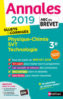 Annales Brevet 2019 - Physique Chimie SVT Techno - Corrigé