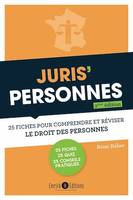 Juris'personnes - 2ème édition, 25 fiches pour comprendre et réviser le droit des personnes