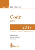 Code en poche - Code civil 2017, À jour au 1er septembre 2017