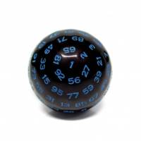 D100 - Black Opaque - Blue Ink