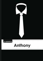 Le carnet d'Anthony - Lignes, 96p, A5 - Cravate