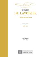 OEuvres de Lavoisier : Correspondance, Volume III (1776-1783)