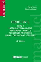 Droit civil, Introduction au droit, personnes, famille, personnes protégées, biens, obligations, sûretés. À jour de la loi bioéthique du 2 août 2021