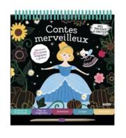 Contes merveilleux / mes tableaux à gratter : princes et princesses, fées et magiciens, aventure, lo, 20 CARTES À GRATTER