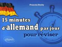 15 MINUTES D'ALLEMAND PAR JOUR, Livre