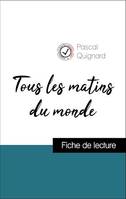 Analyse de l'œuvre : Tous les matins du monde (résumé et fiche de lecture plébiscités par les enseignants sur fichedelecture.fr)