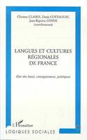 Langues et cultures régionales de France, État des lieux, enseignement, politiques