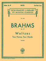 Waltzes Op.39, Two Pianos, Four Hands. Includes set of parts for each player.