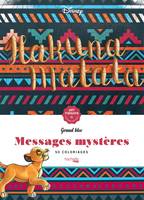 Grand bloc Art-thérapie Messages mystères Disney Hakuna Matata, 50 coloriages