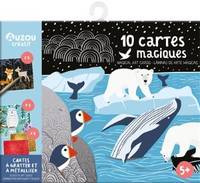 10 cartes magiques / cartes à gratter et à métalliser