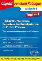 Rédacteur territorial, rédacteur territorial principal de 2e et de 1re classe - Tous les concours et examens professionnels