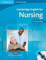 Cambridge English for Nursing Student's Book with Audio CD Pre-Intermediate, Livre+CD