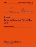 Sonata G Major, Edited from the autograph and the original edition. op. 78. violin and piano.