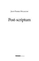 Post-scriptum, Lettres à guy degas